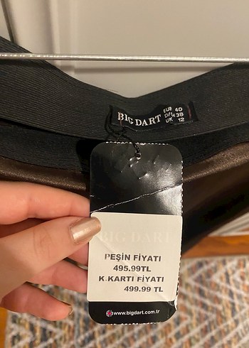 l Beden Saten dokuda acı kahve Kadın Etek