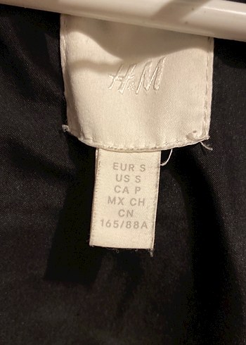 H&M marka Siyah Midi Kadın Kışlık Mont - Görsel 3