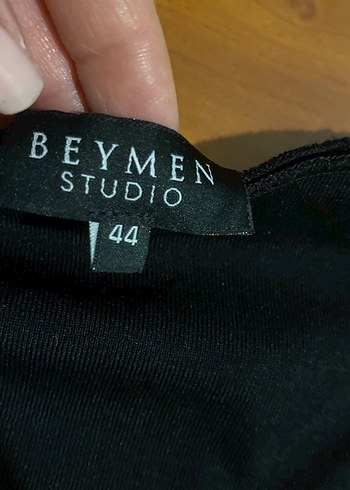 Beyaz ve siyah Yan Şeritli çelik örme etek - Görsel 2