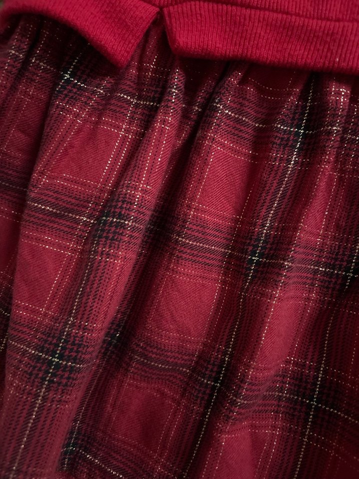 Kız Çocuk Kırmız Elbise - Görsel 5