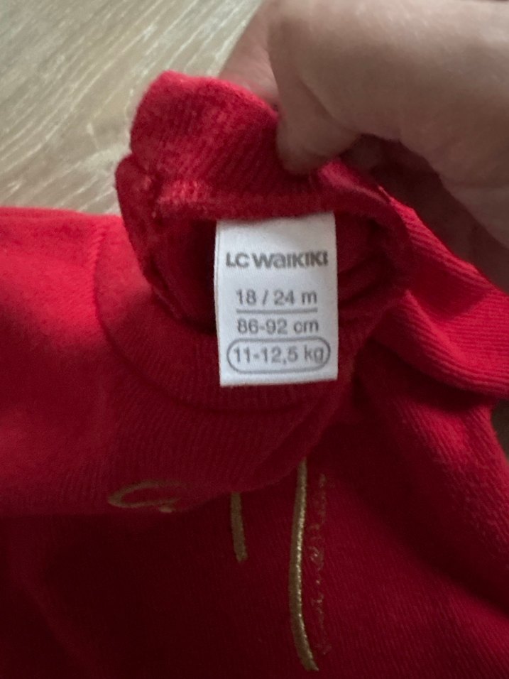 Kız Çocuk Kırmız Elbise - Görsel 3