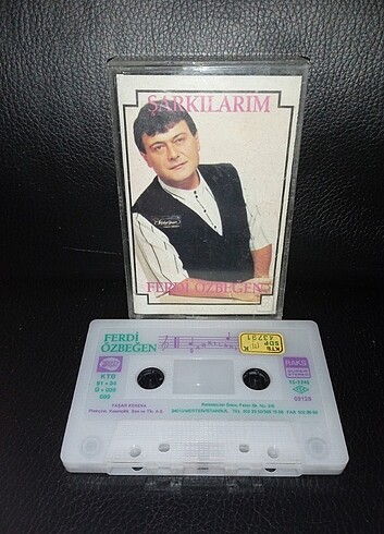Kaset Ferdi Özbeğen şarkılarım albümü 1991 kemik baskı