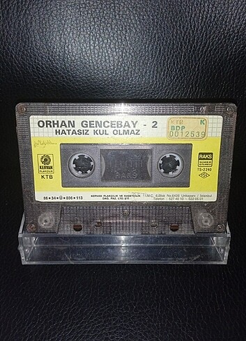 Kaset Orhan Gencebay 2 hatasız kul olmaz 1986 Kağıt Baskı karton