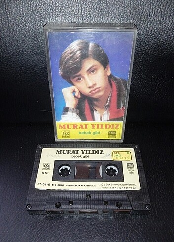 Kaset Murat Yıldız bebek gibi albümü. 1987 Kağıt Baskı. kasetin 