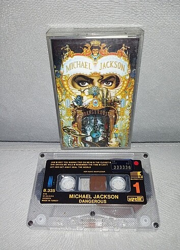 Kaset Michael Jackson Dangerous. Uzelli 1991 Kağıt Baskı