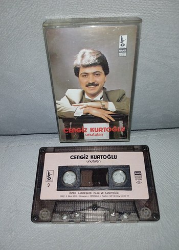Kaset Cengiz Kurtoğlu Unutulan albümü. Orijinal Raks dönem Kağıt