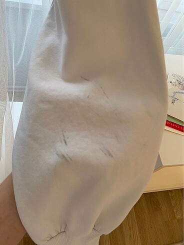 l Beden beyaz Renk Oversize sweat