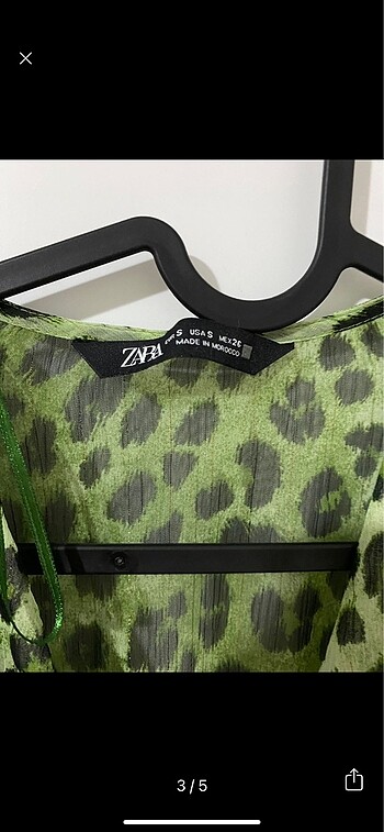 s Beden ZARA Leopar Elbise