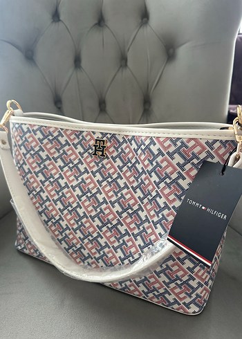 Tommy Hilfiger Baskılı Beyaz Kadın Çanta