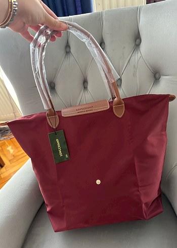 Beden Longchamp Bordo Parlak Kadın Omuz Çantası
