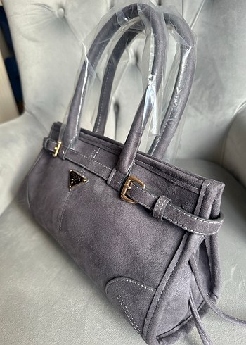 Prada Prada Gri Süet Kadın Çanta