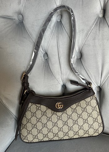 Kahverengi Klasik Gucci Omuz Çantası