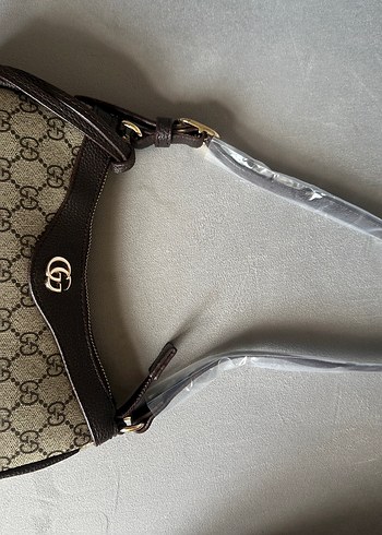 Gucci Kahverengi Klasik Gucci Omuz Çantası