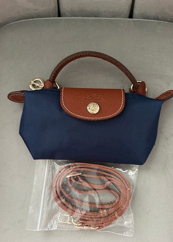 Longchamp lacivert Deri Kadın Çapraz Çanta