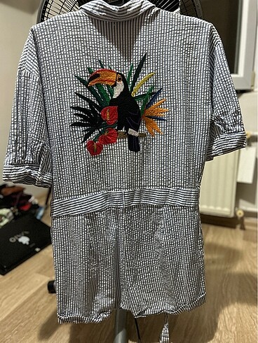 Zara Zara şortlu kısa tulum