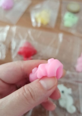 Renkli Mini Hayvan Figürleri Seti Mochi Squishy - Görsel 4