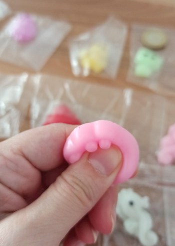 Renkli Mini Hayvan Figürleri Seti Mochi Squishy - Görsel 2