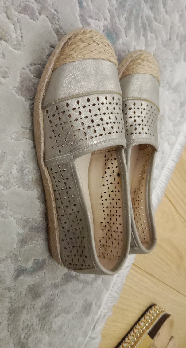 Bej Kadın  Nakışlı Espadril 37 no - Görsel 4