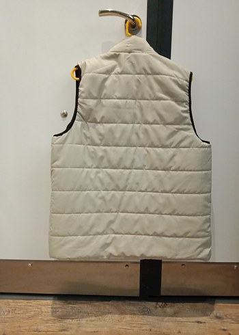 Beyaz Yüksek Yakalı Erkek Yelek - Görsel 2