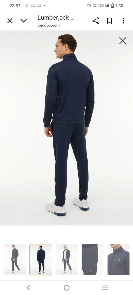 Lumberjack L beden Lacivert Erkek Eşofman Takımı - Görsel 5