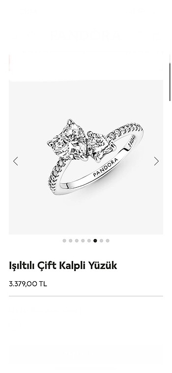 Işılrılı çift kalp yüzük
