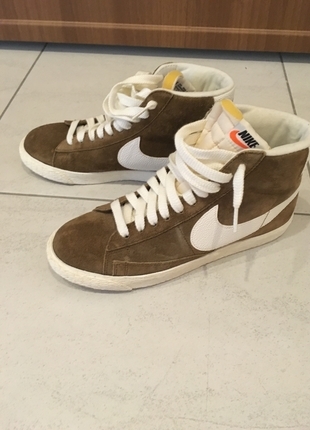 Nike BLAZER Mid Bayan ayakkabı Hardal