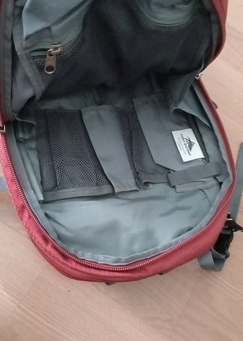 Kırmızı Gri Çocuk Okul Çantası - Görsel 6