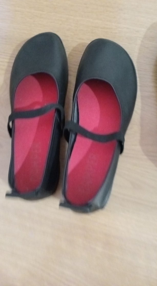 Siyah Tokalı Kadın Düz Ayakkabı - Görsel 2