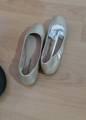 Bej Kadın Dolgu Topuklu Düz Ayakkabı - Görsel 5