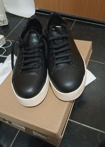 Siyah Platform Topuklu Kadın Spor Ayakkabı - Görsel 5