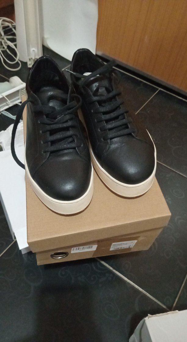 Siyah Platform Topuklu Kadın Spor Ayakkabı - Görsel 2