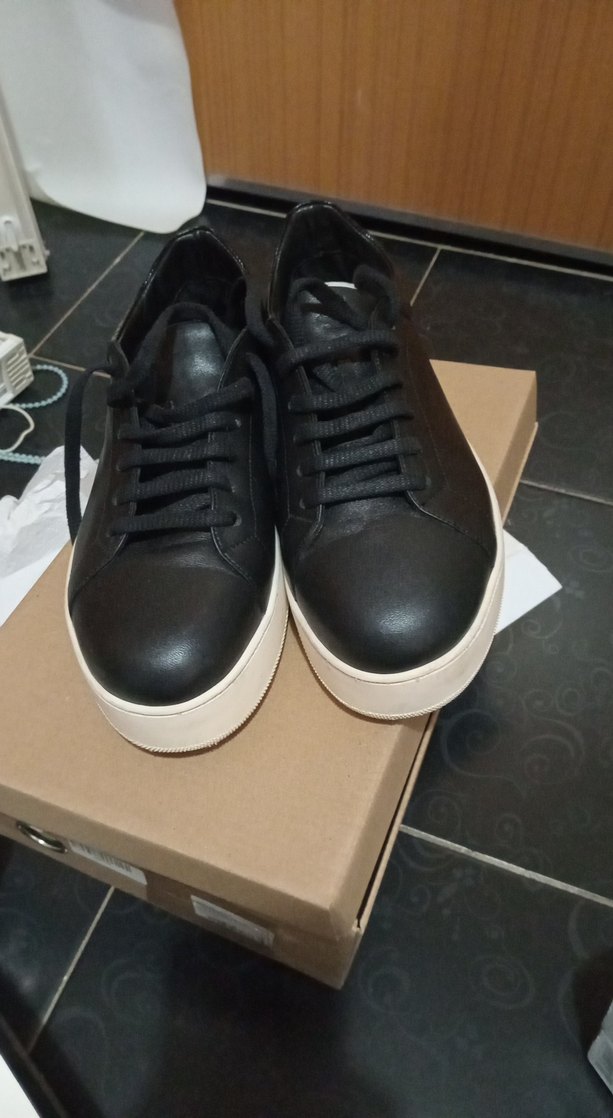 Siyah Platform Topuklu Kadın Spor Ayakkabı - Görsel 5