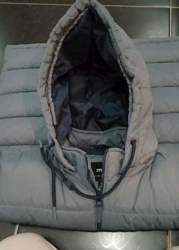 Mavi Gri Fermuarlı Kadın Ceket XL - Görsel 6