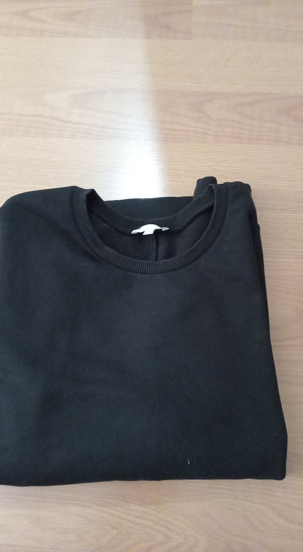 Siyah Payetli Kadın Sweatshirt - Görsel 5