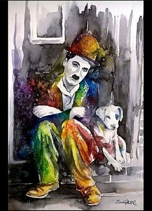 Charlie Chaplin Suluboya 