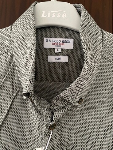 l Beden U.S. POLO ASSN. Etiketli Orjinal gömlek