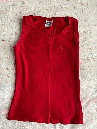 Kırmızı slazenger dar kolsuz tişört