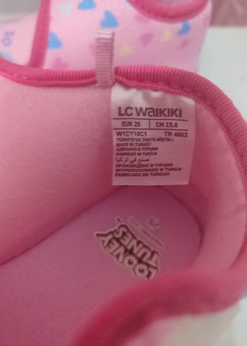 Kız Çocuk Pembe Baskılı Sıcak Terlik - Görsel 6