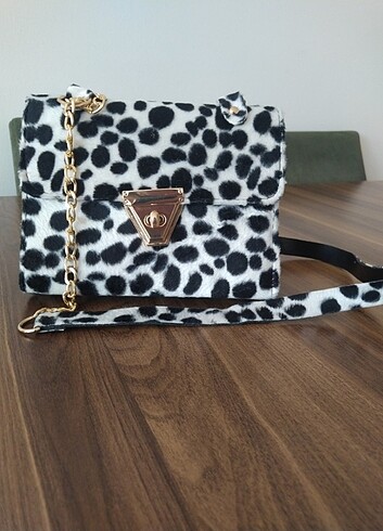 Leopar desen çanta 