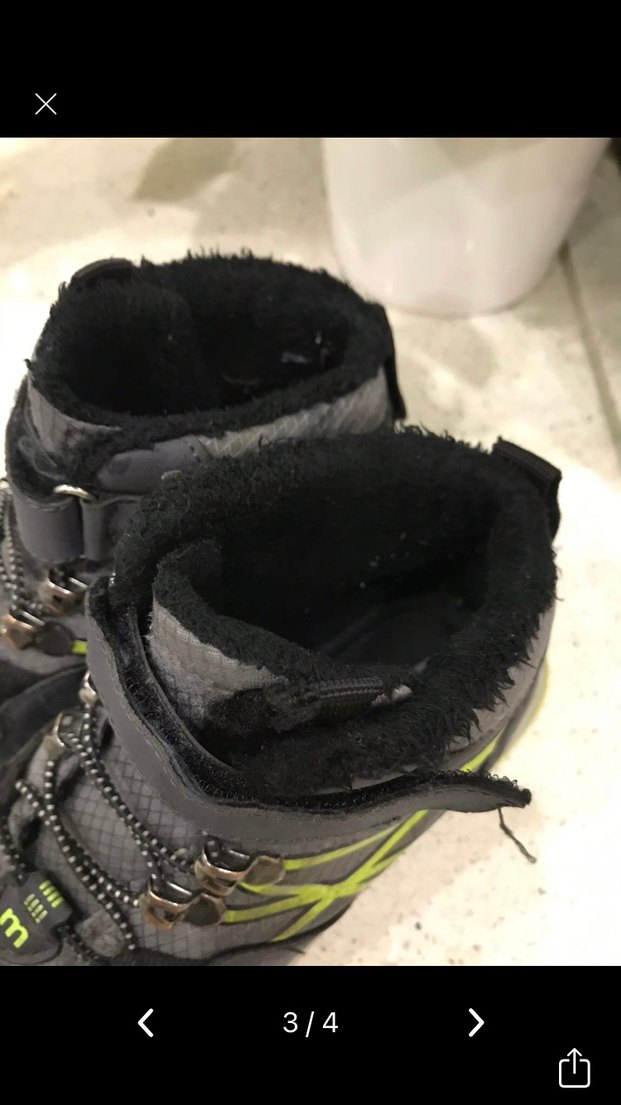 Gri Erkek Çocuk Spor Botlar Velcro - Görsel 3