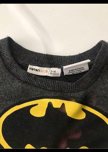 Erkek Çocuk Batman Baskılı Sweatshirt - Görsel 2