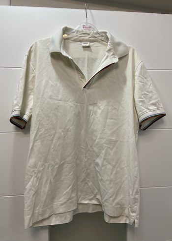 Erkek Beyaz Polo yaka Tişört - Görsel 7