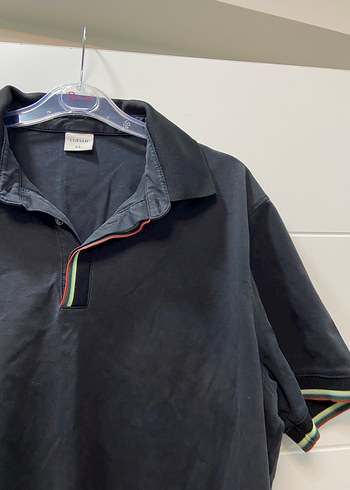 Siyah Düğmeli Erkek Polo Tişört - Görsel 4