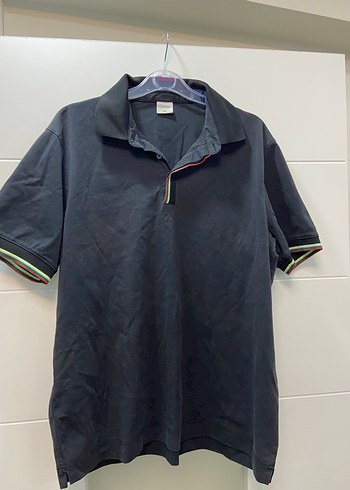 Siyah Düğmeli Erkek Polo Tişört - Görsel 7