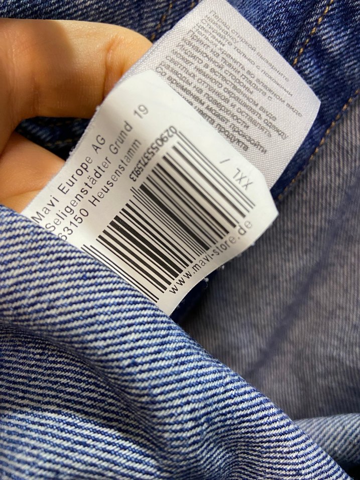 Düğmeli Mavi Denim Kadın Gömlek - Görsel 2