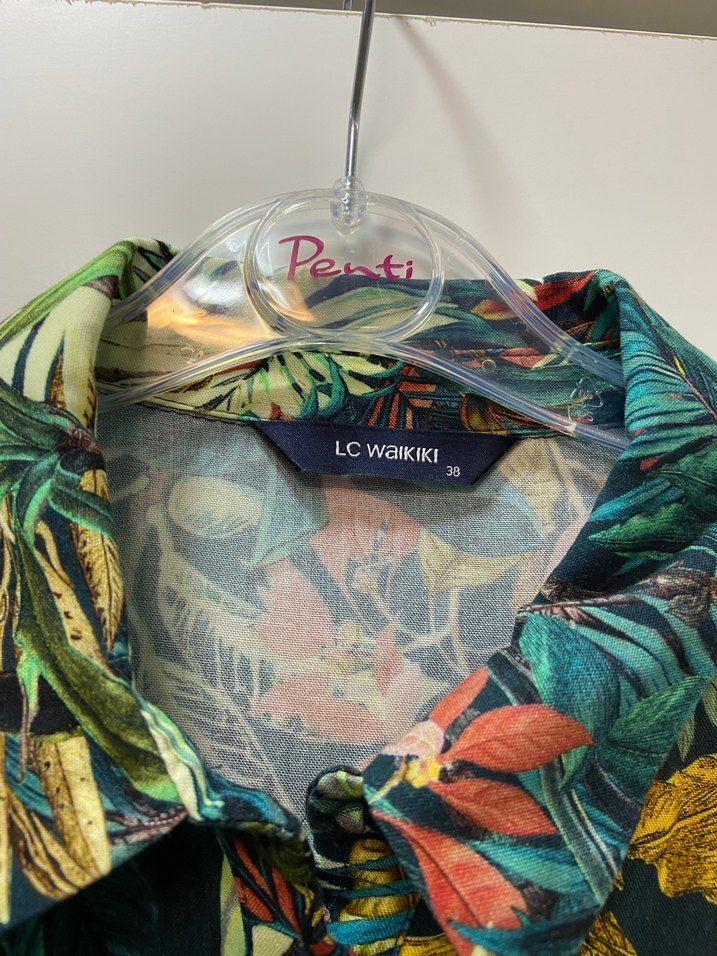 Bohem Çok Renkli Uzun Kollu Uzun Elbise - Görsel 3