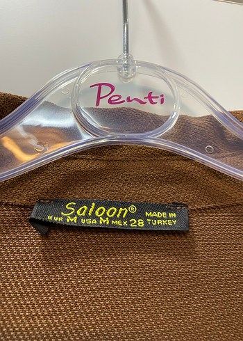 Düğmeli Kahverengi Süet Kadın Gömlek - Görsel 2