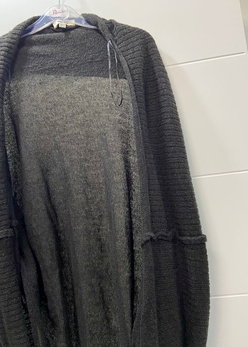 Kadın Siyah Balıkçı Yaka Triko Hırka - Görsel 4