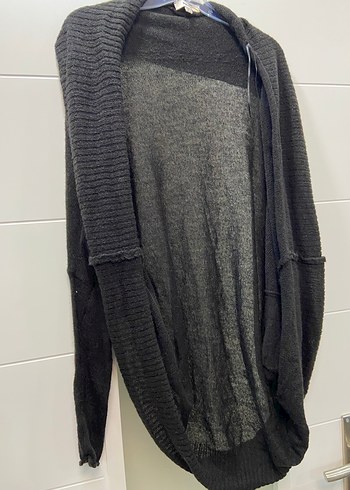 Kadın Siyah Balıkçı Yaka Triko Hırka - Görsel 3