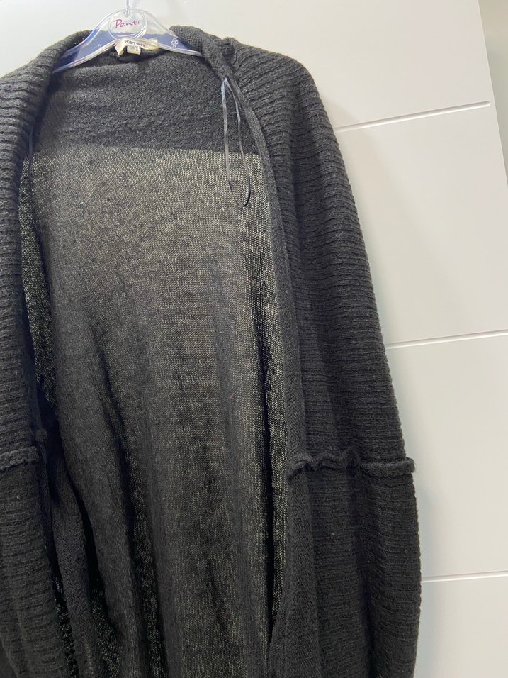 Kadın Siyah Balıkçı Yaka Triko Hırka - Görsel 4